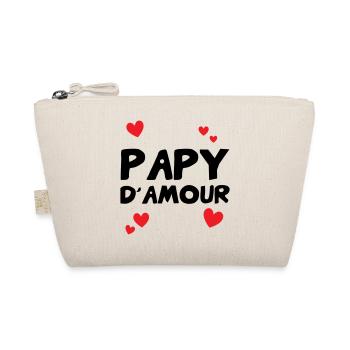 Grandpa of Love – Family Tenderness Humor Gift - Organic Pouch - nature - Front