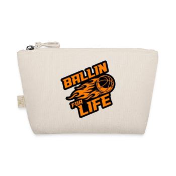 Basketball Ballin Saying - Organic Pouch - nature - Front