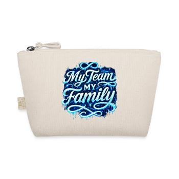 My Team My Family Neon Script - Bio-Täschchen - Natur - Vorne