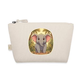 Little elephant in the jungle - Organic Pouch - nature - Front