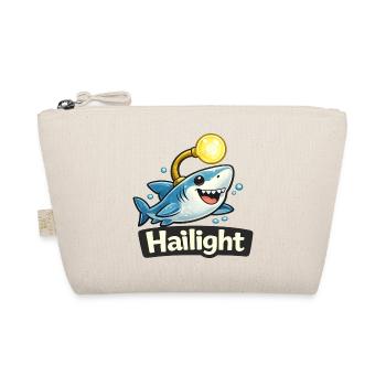 Hai Light / Highlight lustiges Wortwitz Shirt - Bio-Täschchen - Natur - Vorne
