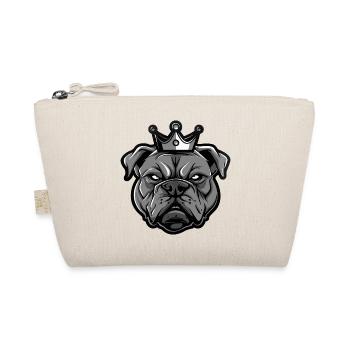 Mastiff Dog Crown - Organic Pouch - nature - Front