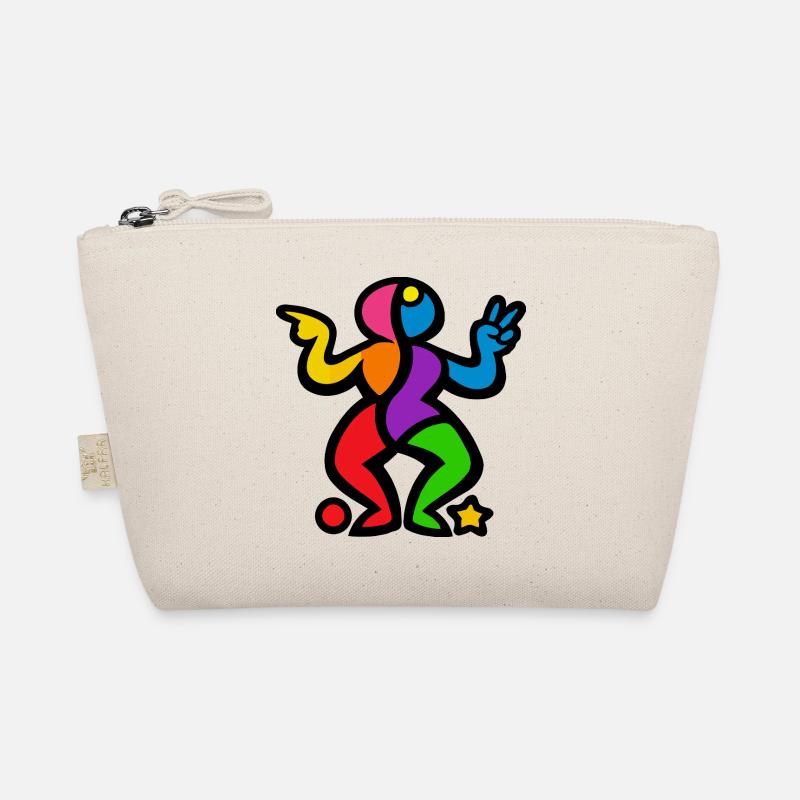 Colorful Dancing Shape Organic Pouch