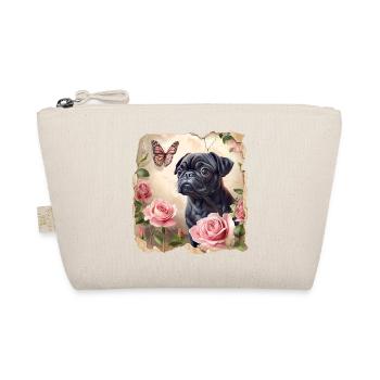 Carlin noir avec papillon - Trousse biologique - nature - Devant