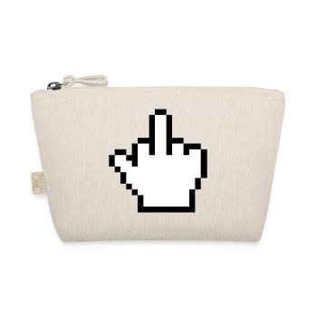 Mouse Hand Middle Finger Mouse Pointer - Organic Pouch - nature - Front