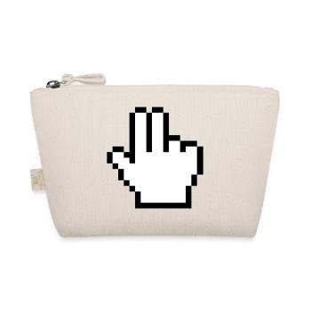 Mouse hand 2 fingers - Organic Pouch - nature - Front