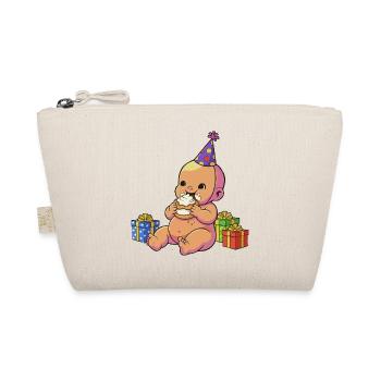 Bébé Cupcake d’anniversaire - Trousse biologique - nature - Devant
