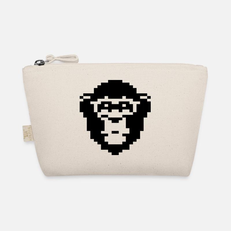 Conception du visage de singe pixelisé Trousse biologique