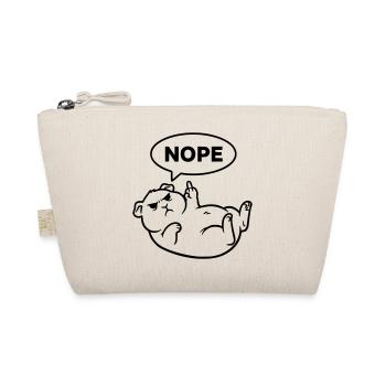 Rodent Guinea Pig Nope Black - Organic Pouch - nature - Front