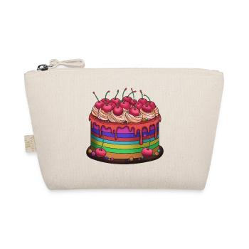 Regenbogenkuchen mit Kirschen - Bio-Täschchen - Natur - Vorne