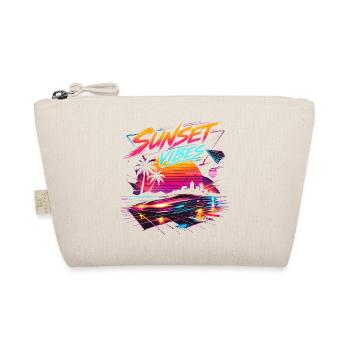 Sunset Vibes 80s Neon Design - Organic Pouch - nature - Front