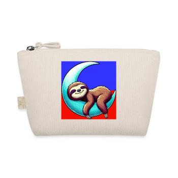 Sloth sleeps on the Moon - Organic Pouch - nature - Front
