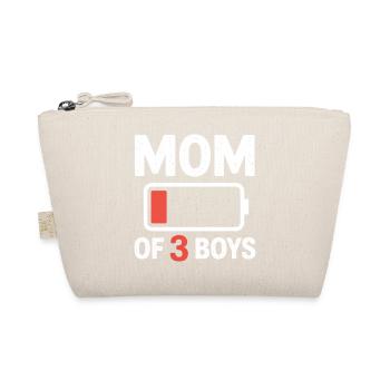 Maman de 3 garçons Batterie faible - Trousse biologique - nature - Devant
