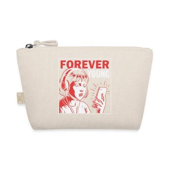 Forever Young, Drôle Millennials Fun, Chemise, sac - Trousse biologique - nature - Devant