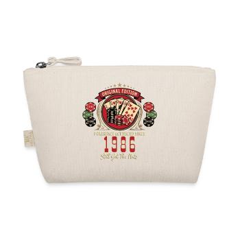 Poker T-Shirt 1986 Birthday, Poker Legend Shirt - Organic Pouch - nature - Front