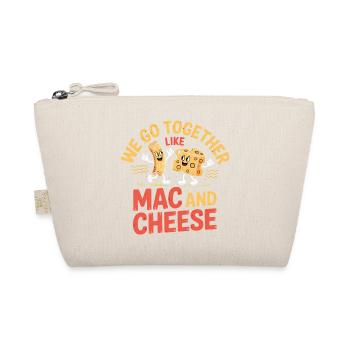 Mac and Cheese Best Friends Paar Design - Bio-Täschchen - Natur - Vorne