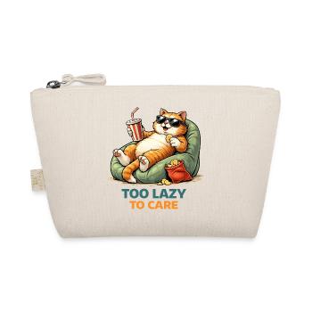 Too Lazy to Care Katzenlounge - Bio-Täschchen - Natur - Vorne