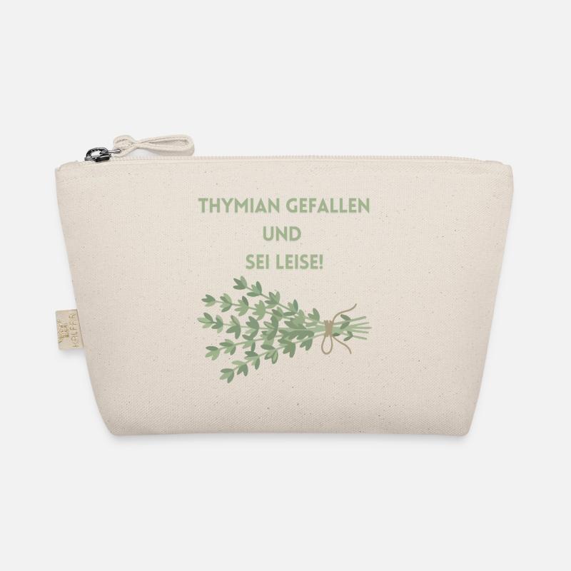Thymian Gefallen und Sei Leise - Bio-Täschchen - Natur