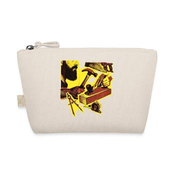 Craftsman Carpenter Carpenter Carpenter Vintage - Organic Pouch - nature - Front