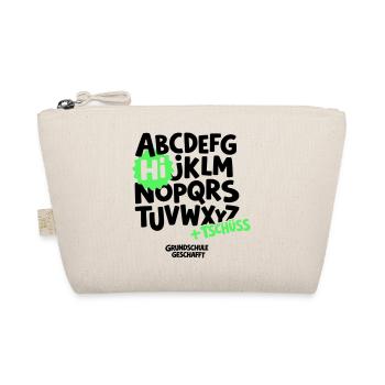 Grundschule Abschluss Shirt ABC - Bio-Täschchen - Natur - Vorne