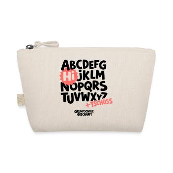 Grundschule Abschluss Shirt ABC - Bio-Täschchen - Natur - Vorne