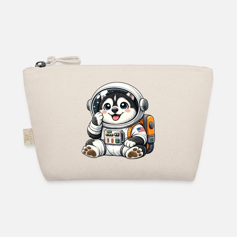 Un chien mignon Husky astronaute dans le dessin animé spatial Ent Trousse biologique