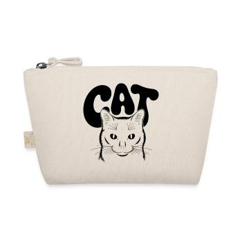 Cat logo for light backgrounds - Organic Pouch - nature - Front