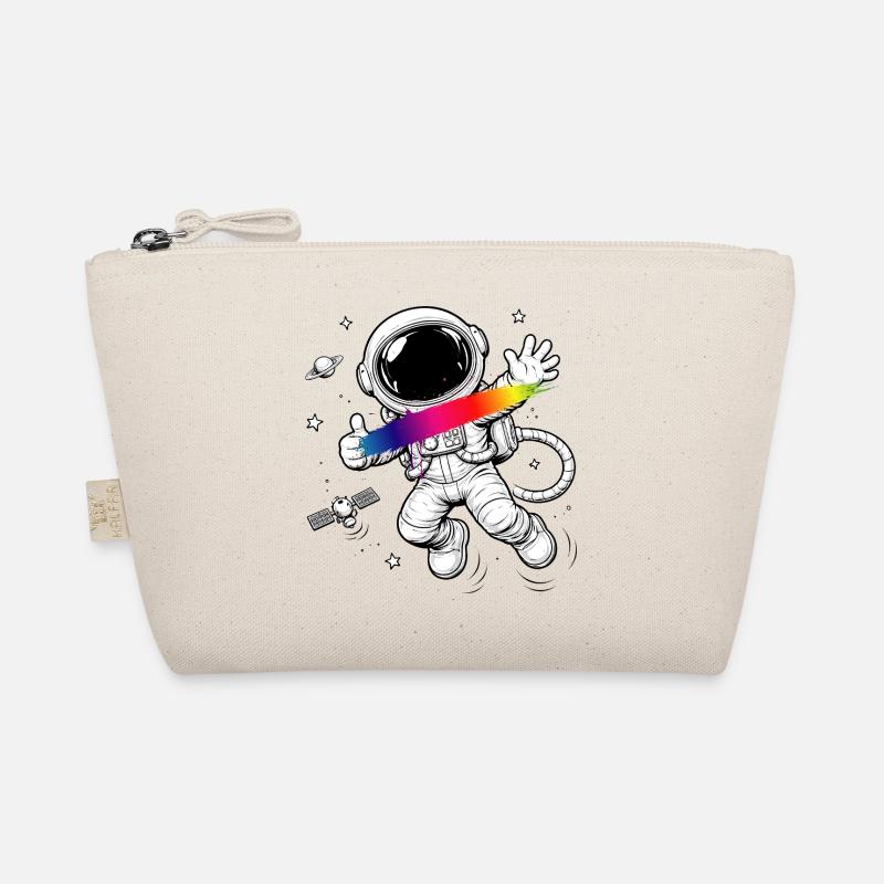 Astronaut Regenbogen Splash Space Design  Bio-Täschchen