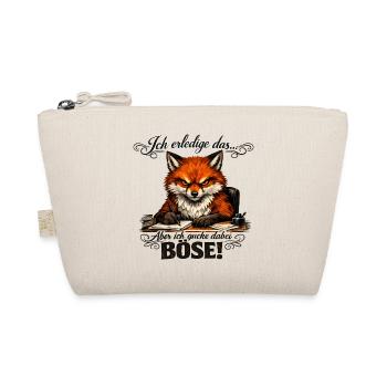 Ich mach das Fuchs lustiger Büro Spruch - Bio-Täschchen - Natur - Vorne