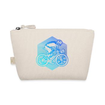 Gift idea for a road bike with road bike - Organic Pouch - nature - Front