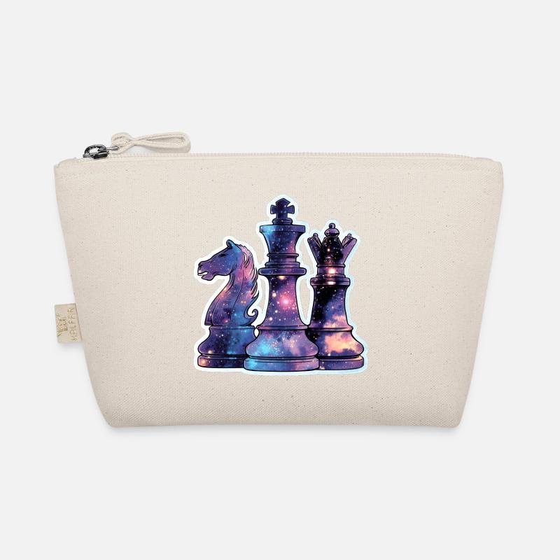 Chess Pieces in Space – Galaxy Nebe Organic Pouch