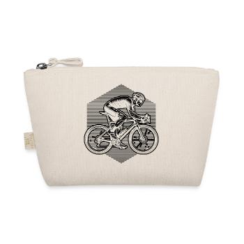 Gift idea for a road bike with road bike - Organic Pouch - nature - Front