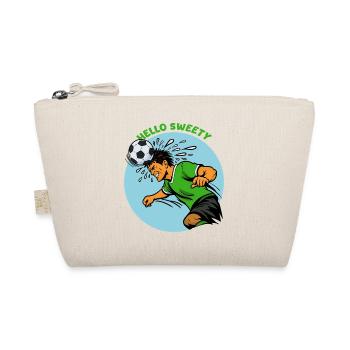 Header Cartoon Soccer Hero - Organic Pouch - nature - Front