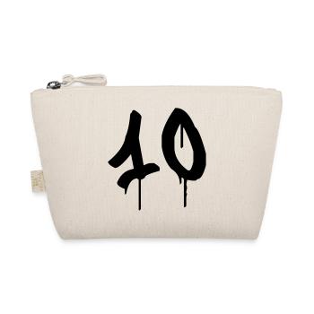 Number 10 Urban Graffiti Style - Organic Pouch - nature - Front