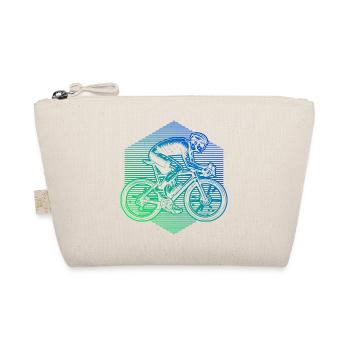 Gift idea for a road bike with road bike - Organic Pouch - nature - Front
