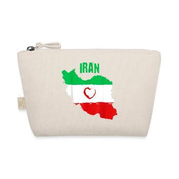 Iranische Herzflagge - Bio-Täschchen - Natur - Vorne