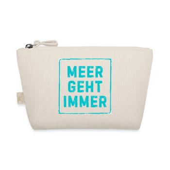 Meer Geht Immer Shirt – Lustiges Strand Urlaub  - Bio-Täschchen - Natur - Vorne