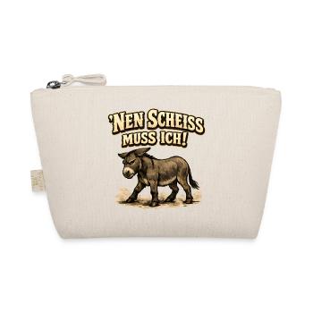 Nen Scheiss Muss Ich Esel - Bio-Täschchen - Natur - Vorne