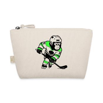 ijshockey gorilla - Organic Pouch - nature - Front
