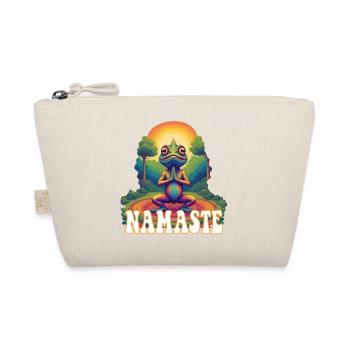 Chamäleon Yoga Namaste - Bio-Täschchen - Natur - Vorne
