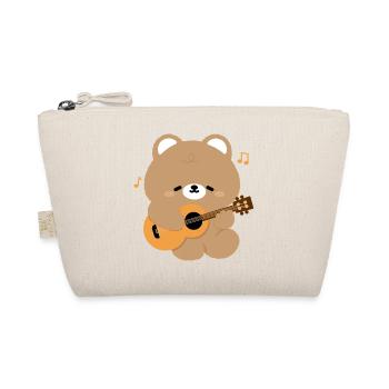 Bear Guitar Serenade - Organic Pouch - nature - Front