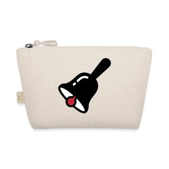 School Bell Ring Break Retro - Organic Pouch - nature - Front
