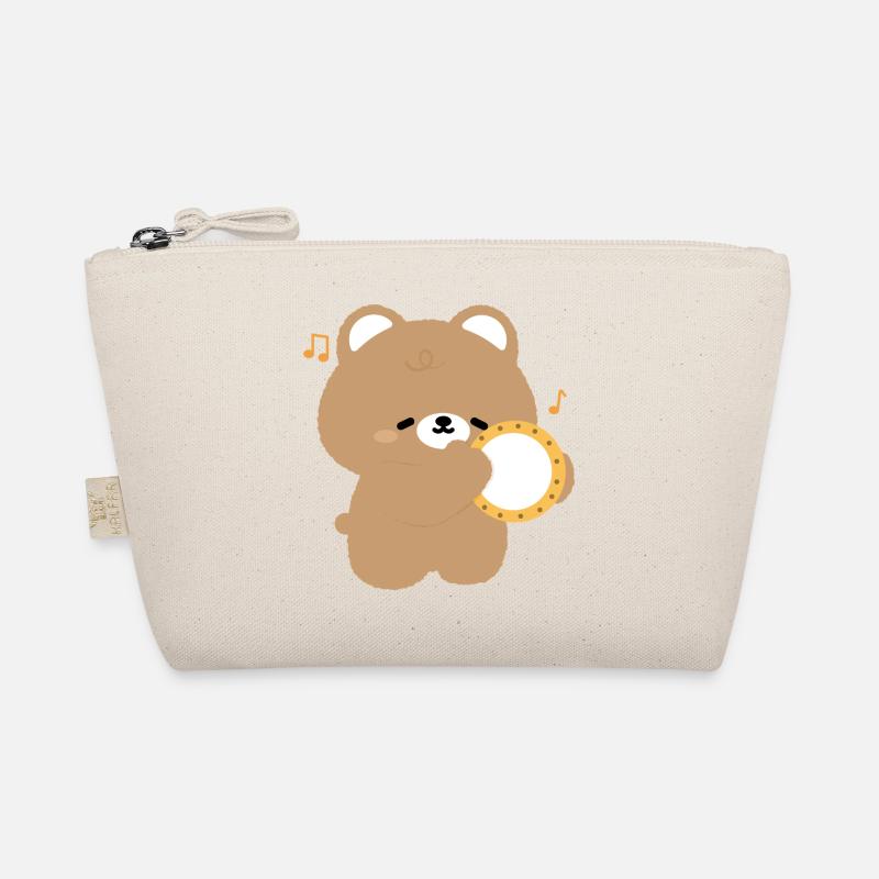 Bear Tambourine Melody Organic Pouch