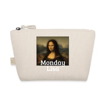 Montag Lisa Leonardo Da Vinci Lustige Mona Lisa - Bio-Täschchen - Natur - Vorne
