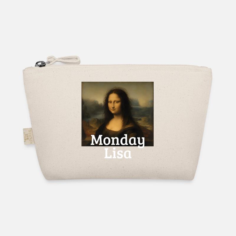 Monday Lisa Leonardo Da Vinci Funny Mona Lisa Organic Pouch