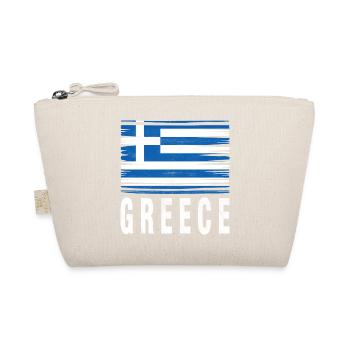 Drapeau au pinceau Grèce - Trousse biologique - nature - Devant