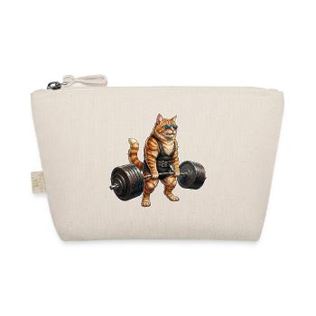 Katze Bodybuilding - Bio-Täschchen - Natur - Vorne