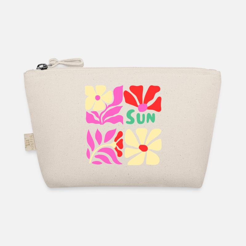 Sonnenblumen Power Floral Sun surfen aloha - Bio-Täschchen - Natur