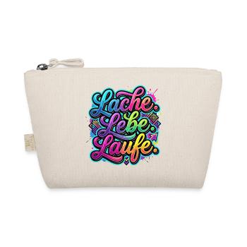 Laugh Live Run Graffiti - Organic Pouch - nature - Front