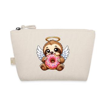 Cute sloths with wings angel halo - Organic Pouch - nature - Front
